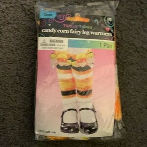 NWT Child’s Candy Corn Fairy Leg Warmers